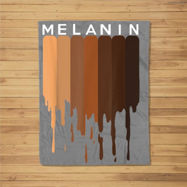 Melanin Black Pride Black History Funny Gift Fleece Blanket