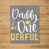 Mens Daddy Of Mr Onederful 1St Birthday First One-Derful Matching Fleece Blanket