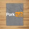 Mens Pork Rub  Funny Bbq  Barbecue Fleece Blanket