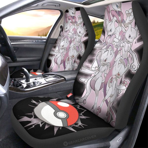 Mewtwo Car Seat Covers Custom Car Accessories For Fans