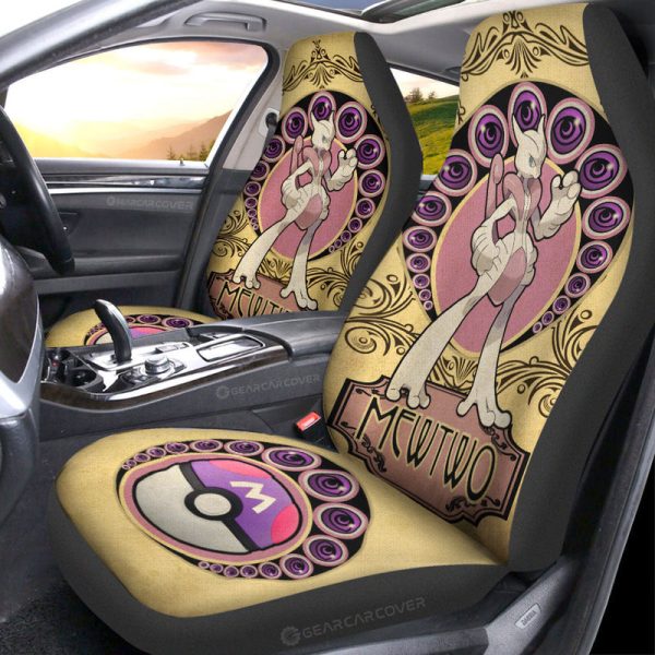 Mewtwo Car Seat Covers Custom Car Interior Accessories