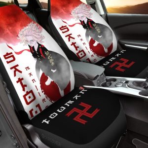 Mikey Car Seat Covers Custom Anime Tokyo Revengers Car Accessories