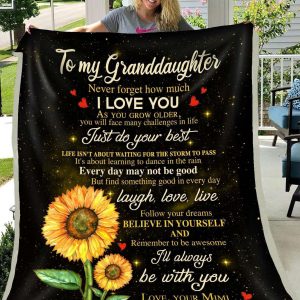 Mimi Gift For Granddaughter I’ll Always Be With You Blanket