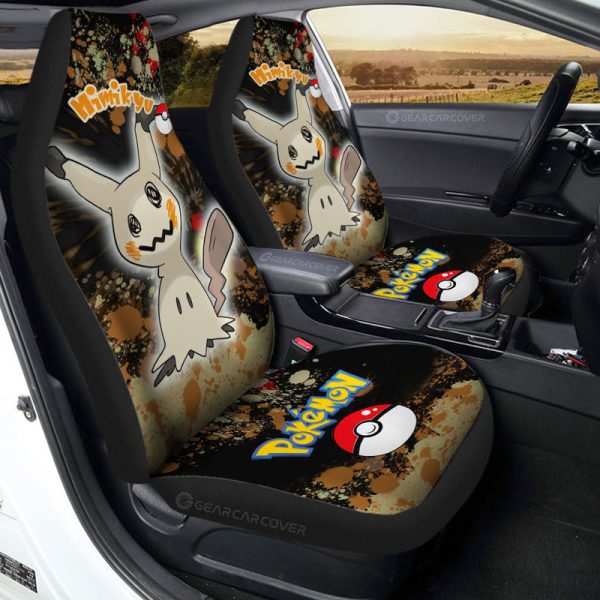 Mimikyu Car Seat Covers Custom Tie Dye Style Car Accessories