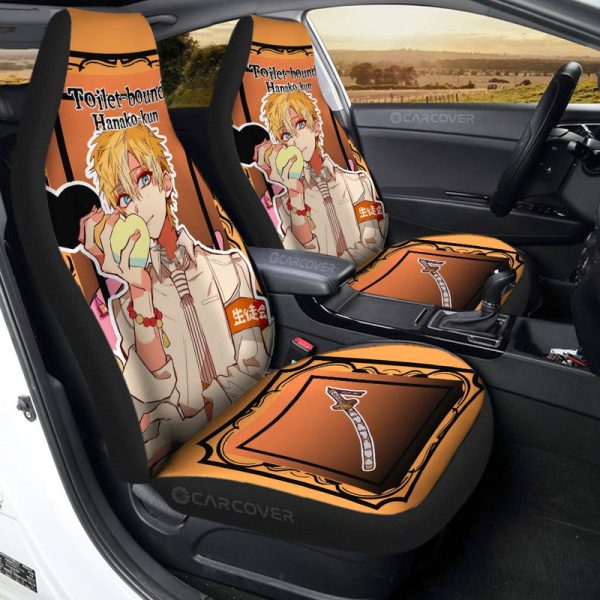 Minamoto Teru Car Seat Covers Custom Anime Toilet-Bound Hanako-kun Car Accessories