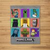 Minecraft Group Shot Colored Box Up Fleece Blanket