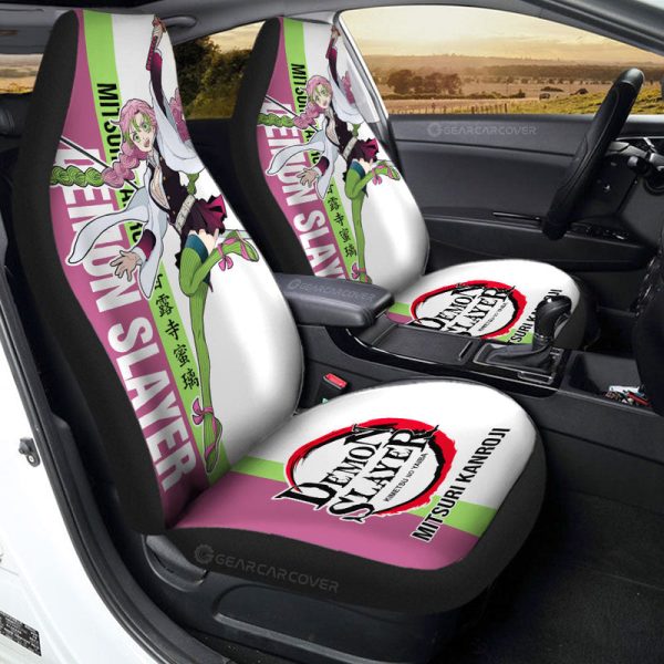 Mitsuri Kanroji Car Seat Covers Custom Demon Slayer Car Accessories For Anime Fans