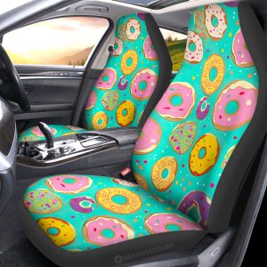 Mixed Donuts Car Seat Covers Custom Girly Pattern Car Accessories