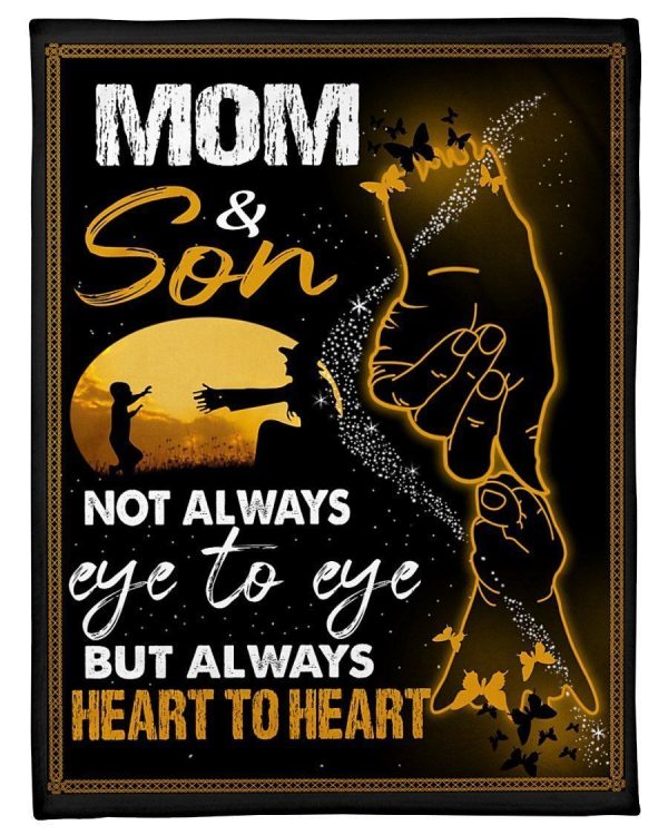 Mom And Son Not Always Eye To Eye But Heart To Heart Trending Blanket