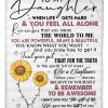 Mom Gift For Daughter You’re Powerful Brave And Beautiful Blanket