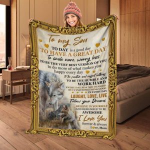 Mom Gift For Son I Love You Forever And Always Blanket