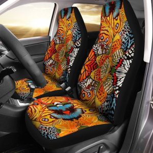 Monarch Butterfly Car Seat Covers Custom Butterfly Car Accessories