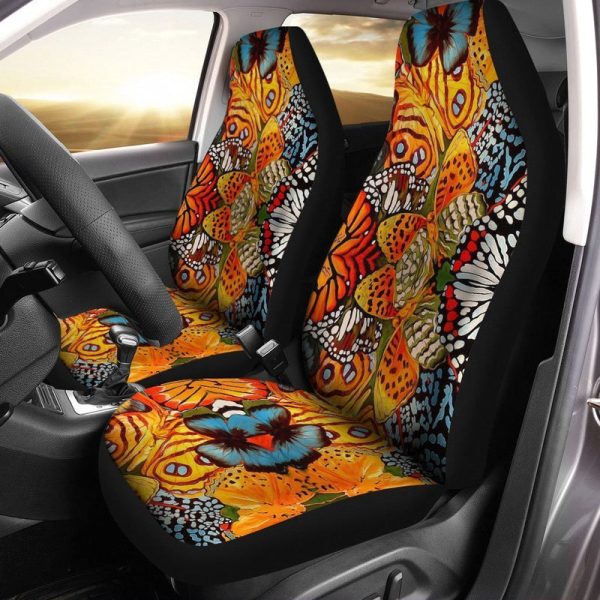 Monarch Butterfly Car Seat Covers Custom Butterfly Car Accessories