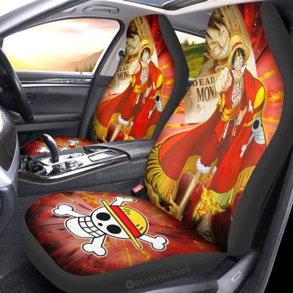 Monkey D Luffy Car Seat Covers Custom Car Interior Accessories