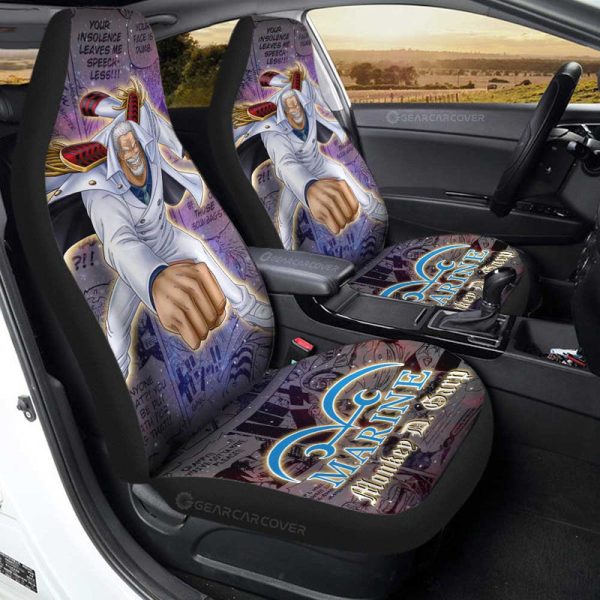 Monkey D. Garp Car Seat Covers Custom Car Accessories Manga Galaxy Style