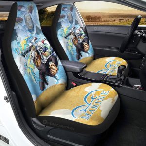 Monkey D. Garp Car Seat Covers Custom Map Car Accessories