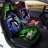 Monkey D. Luffy And Zoro Car Seat Covers Custom Silhouette Style