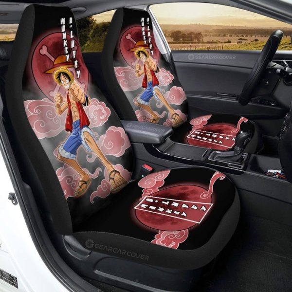 Monkey D. Luffy Car Seat Covers Custom Anime One Piece Car Accessories For Anime Fans