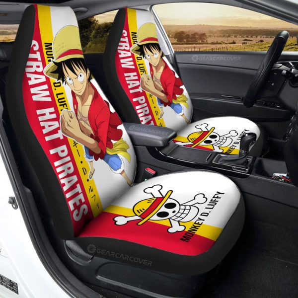 Monkey D. Luffy Car Seat Covers Custom Car Accessories For Fans