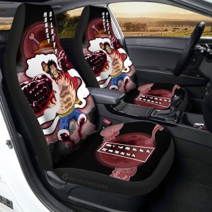 Monkey D. Luffy Gear 4 Car Seat Covers Custom Anime One Piece Car Accessories For Anime Fans