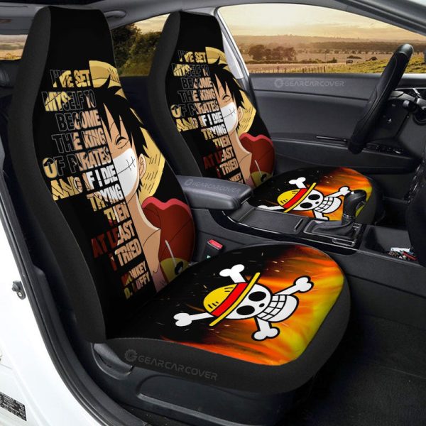 Monkey D. Luffy Quotes Car Seat Covers Custom Car Accessories