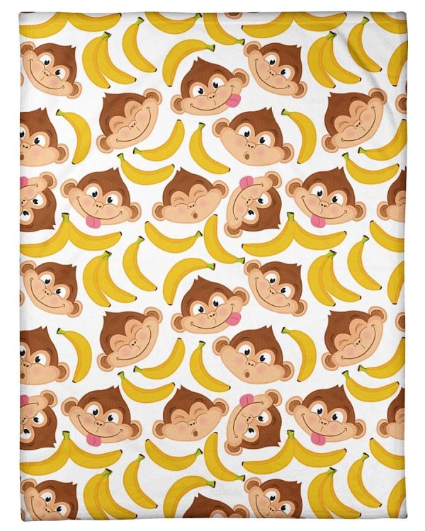 Monkeys Love Large Bananas Blanket