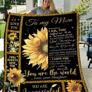 Mother  – To My Mom Thank You For Sacrifices That You Make Every Day I Love You With All My Heart Blanket