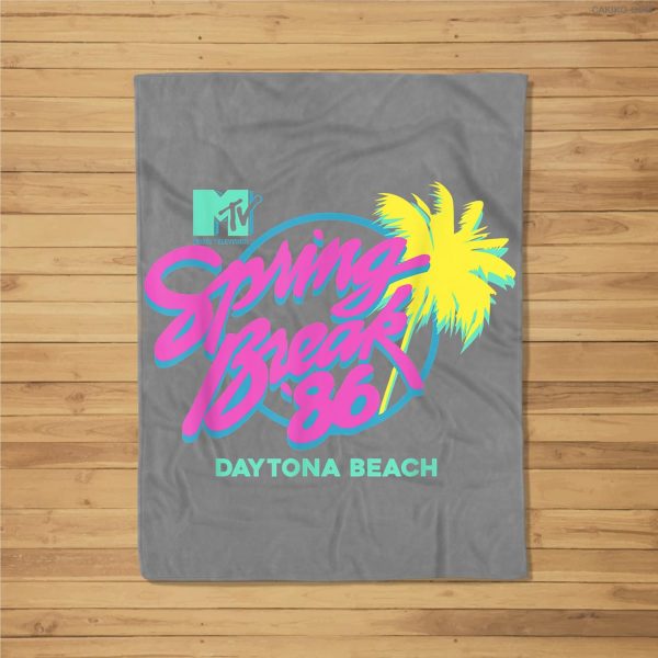 Mtv Spring Break Daytona Beach Fleece Blanket