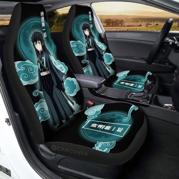 Muichirou Tokitou Car Seat Covers Custom Demon Slayer Anime Car Interior Accessories