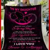 Mummy Dad Gift For Daughter Love You Forever Throw Blanket