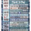 Mummy Gift For Son Believe In Yourself Unique Custom Design Blanket