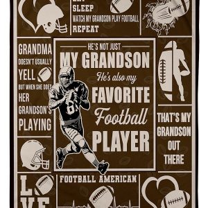 My Football Grandson Blanket