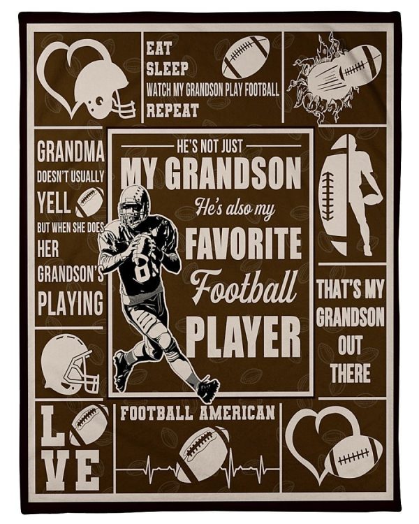 My Football Grandson Blanket