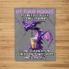 My Four Moods I Need Coffee I Need A Nap Dragon Coffee Lover Fleece Blanket