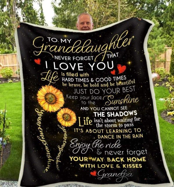 My Granddaughter Life Is Filled With Hard Time And Good Time  Way Back Home With Love Blanket