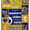 My Granddaughter Volleyball Player Blanket