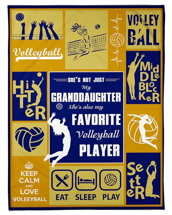 My Granddaughter Volleyball Player Blanket