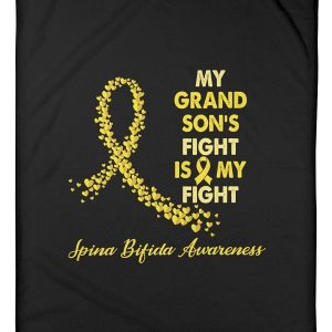 My Grandson’s Fight Is My Fight Spina Bifida Awareness Blanket