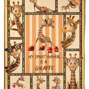 My Spirit Animal Is A Giraffe Blanket