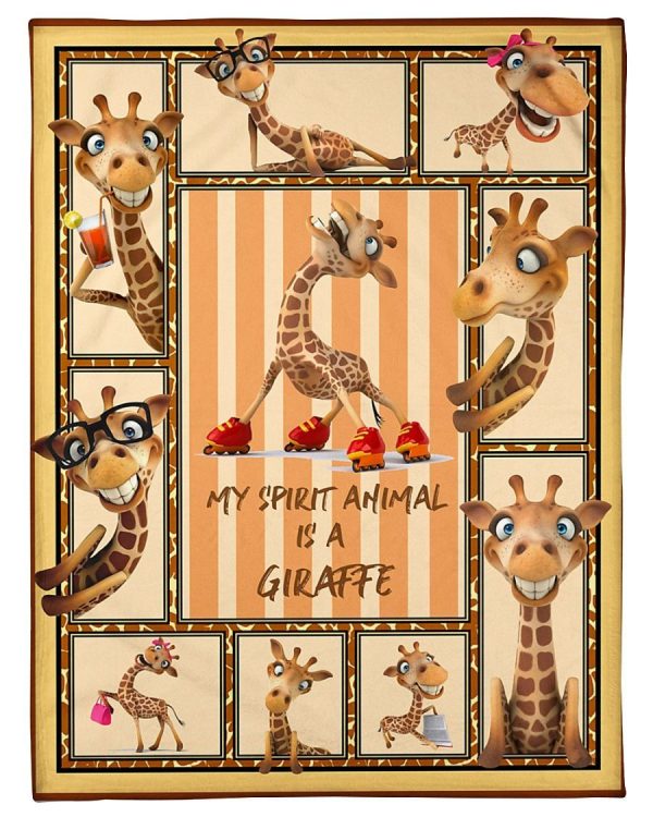 My Spirit Animal Is A Giraffe Blanket