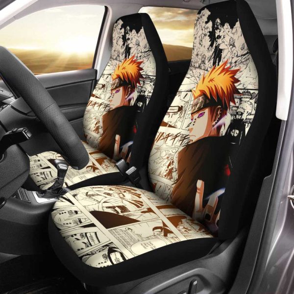 Nagato Pain Car Seat Covers Custom Manga Anime Car Accessories