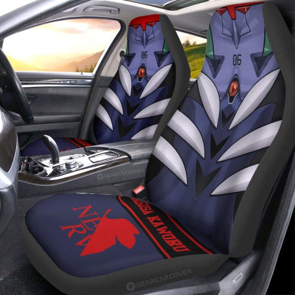 Nagisa Kaworu Car Seat Covers Custom NGE Car Interior Accessories