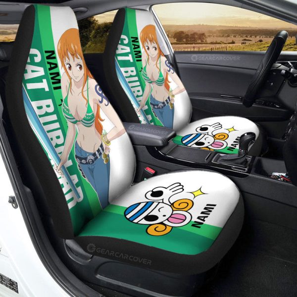 Nami Car Seat Covers Custom One Piece Car Accessories For Anime Fans