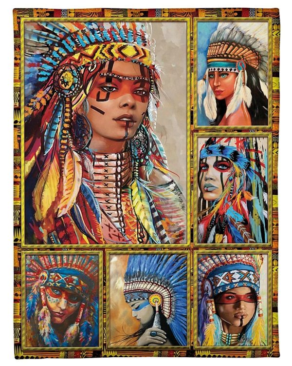 Native Girl Blanket