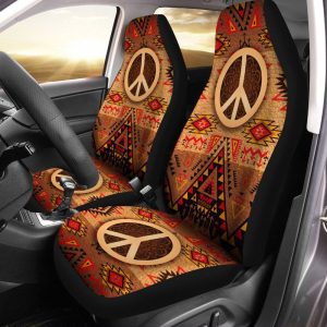 Native Hippie Peace Car Seat Covers Custom Car Accessories