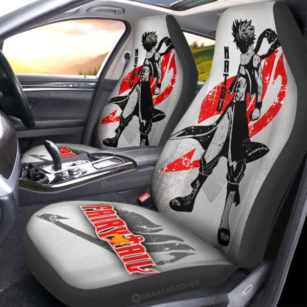 Natsu Dragneel Car Seat Covers Custom Fairy Tail Anime Car Accessories