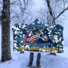 Navy Damage Controlman Navy DC Proudly Served Hooded Blanket