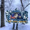 Navy Engineering Aide Navy EA Proudly Served Hooded Blanket