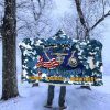 Navy Fire Controlman Navy FC Proudly Served Hooded Blanket