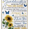 Never Feel That You Are Alone Quote Gift For Granddaughter From Nanny Blanket